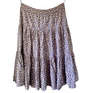 Vintage Laura Ashley Prairie Floral Skirt. Cottagecore Plus Size